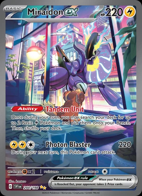Miraidon ex card in English