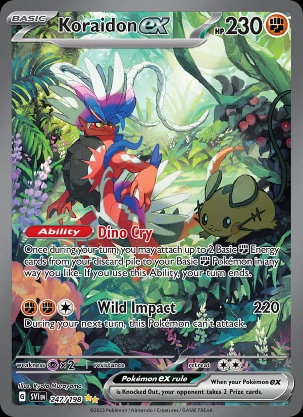 Koraidon ex card in English