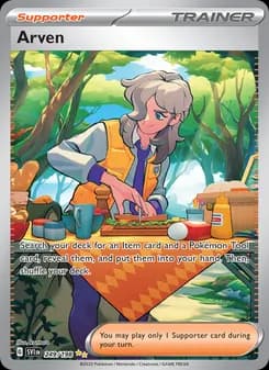 Arven card in English
