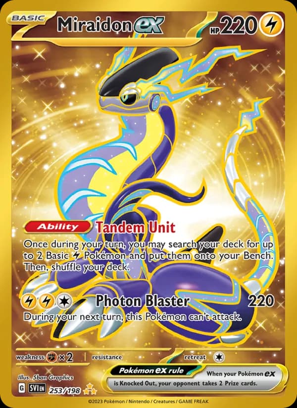 Miraidon ex card in English