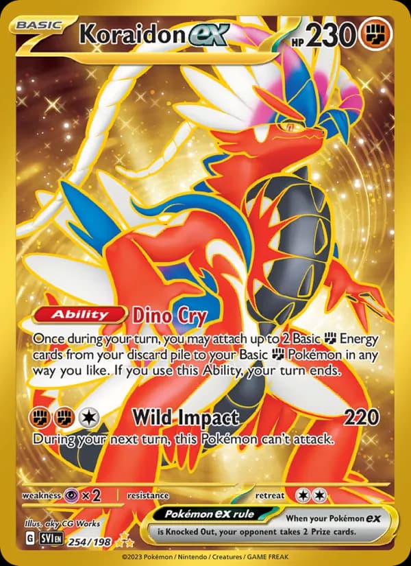 Koraidon ex card in English