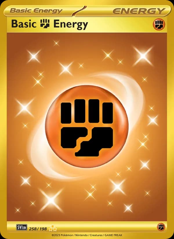 Basic Fighting Energy card in English