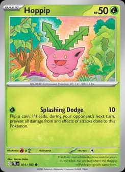 Hoppip card in English