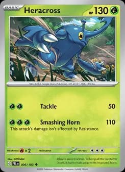 Heracross card in English