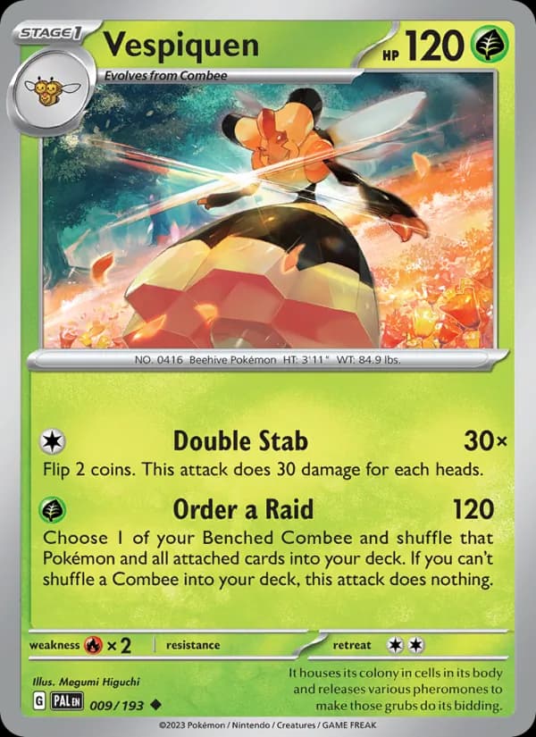 Vespiquen card in English
