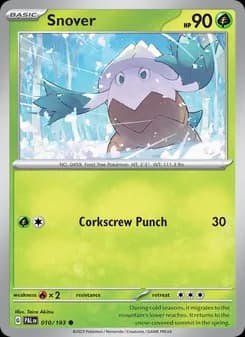 Snover card in English