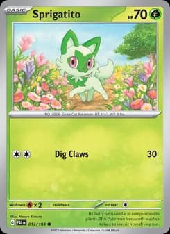 Sprigatito card in English