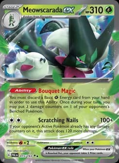 Meowscarada ex card in English