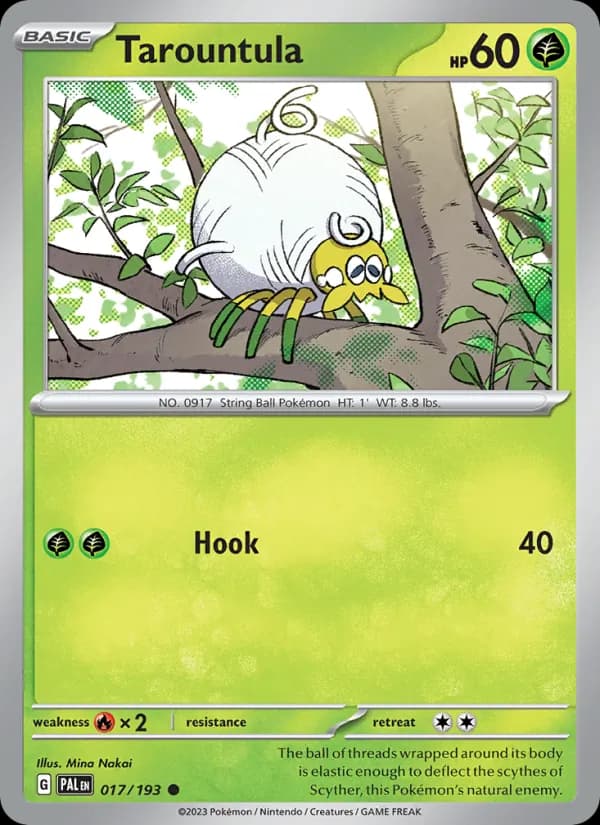 Tarountula card in English