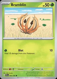Bramblin card in English
