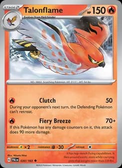 Talonflame card in English