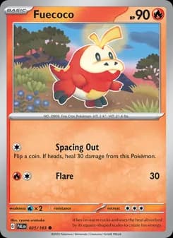 Fuecoco card in English
