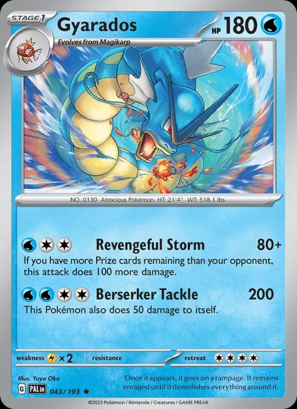 Gyarados card in English