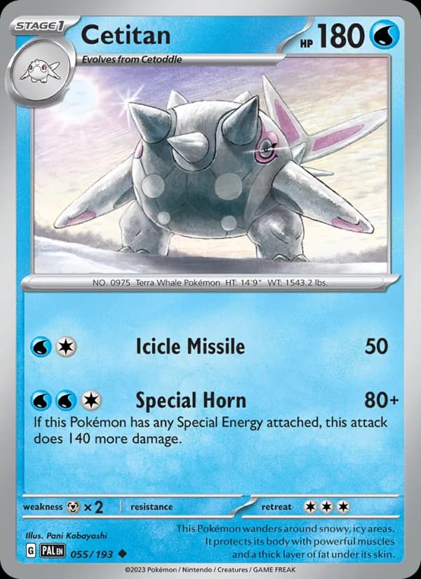 Cetitan card in English