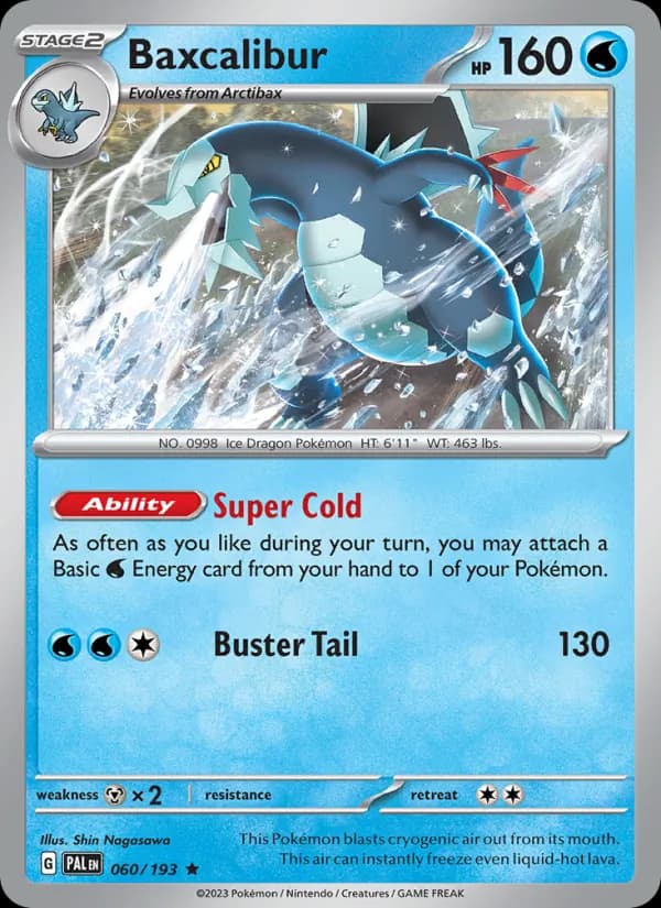Baxcalibur card in English