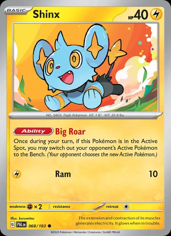 Shinx card in English