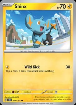 Shinx card in English