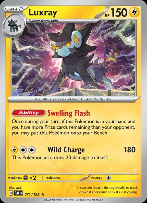Luxray card in English