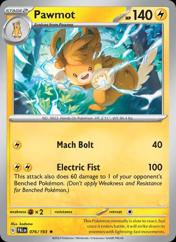 Pawmot card in English