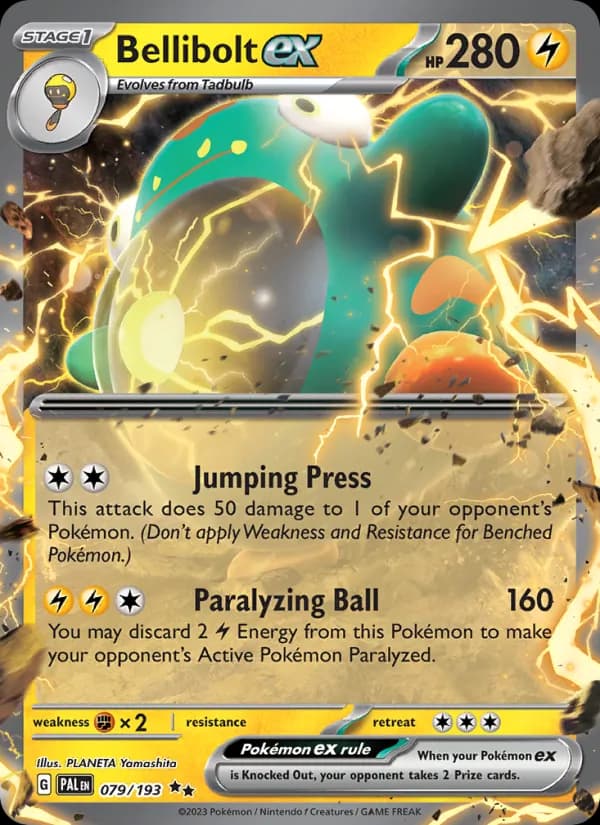 Bellibolt ex card in English