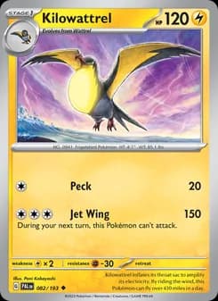 Kilowattrel card in English