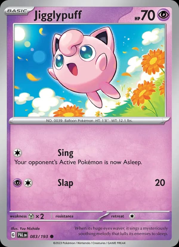 Jigglypuff card in English