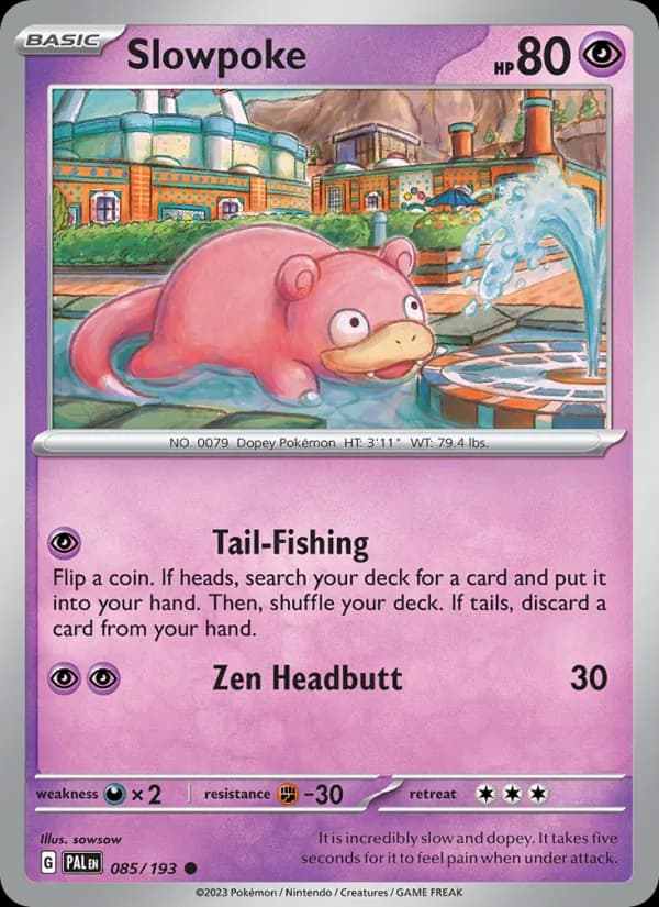 Slowpoke card in English