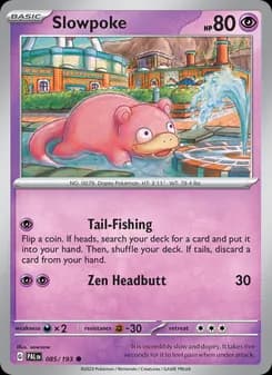 Slowpoke card in English
