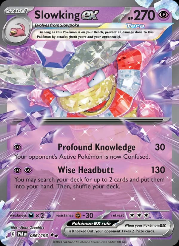 Slowking ex card in English