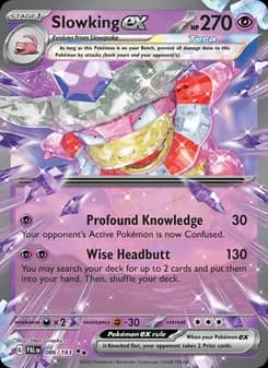 Slowking ex card in English