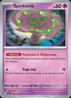 Spiritomb card in English