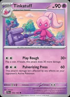 Tinkatuff card in English
