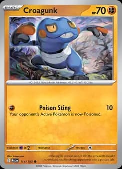 Croagunk card in English