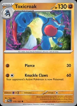 Toxicroak card in English
