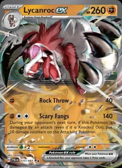 Lycanroc ex card in English