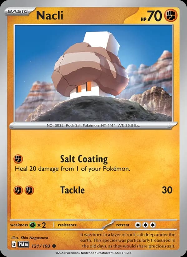Nacli card in English