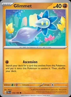 Glimmet card in English