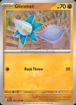 Glimmet card in English