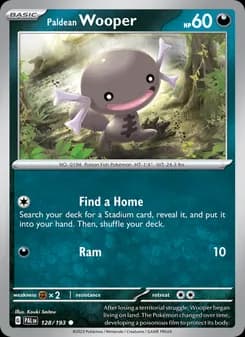 Paldean Wooper card in English