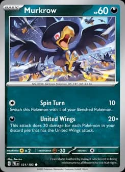Murkrow card in English