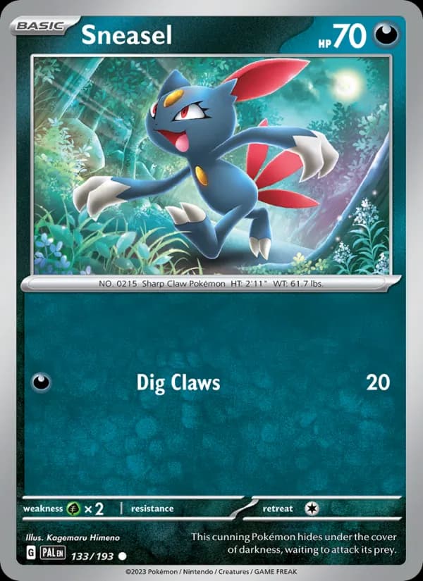 Sneasel card in English