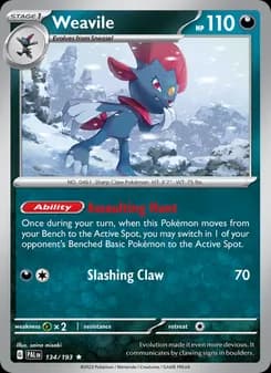 Weavile card in English