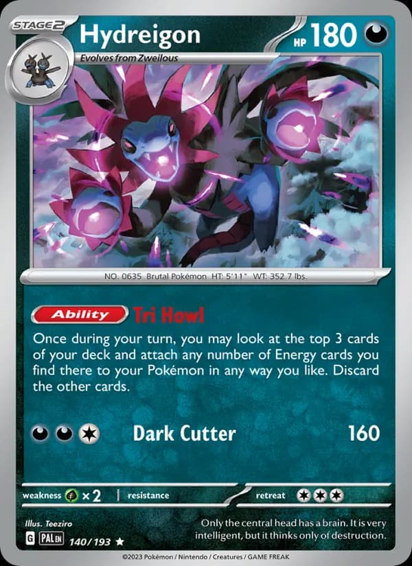 Hydreigon card in English