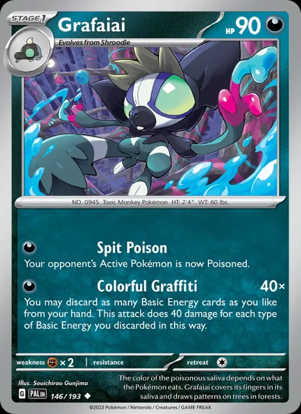 Grafaiai card in English
