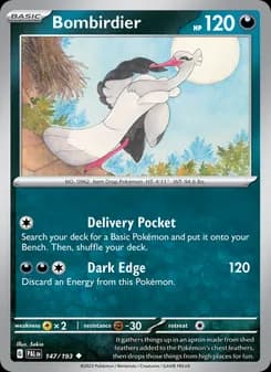 Bombirdier card in English