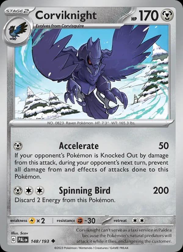 Corviknight card in English