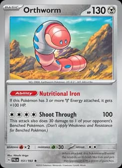 Orthworm card in English