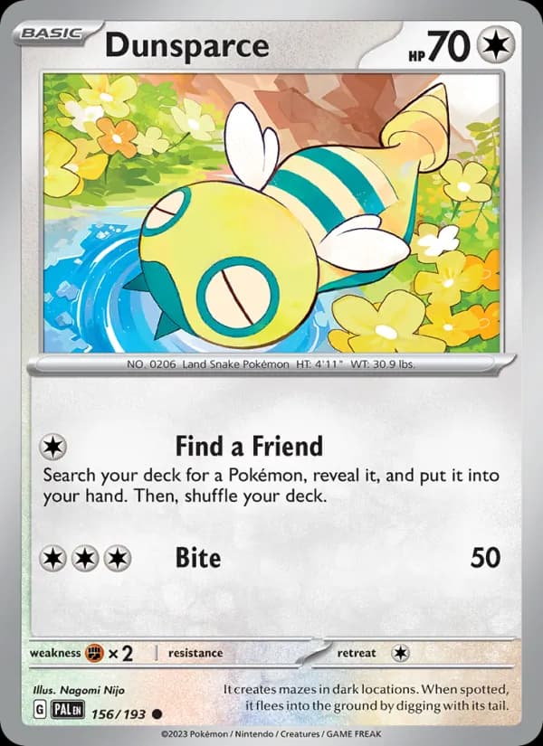 Dunsparce card in English