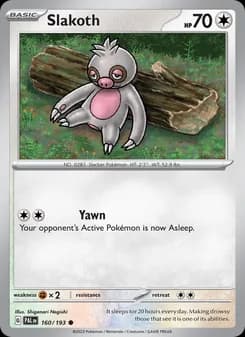 Slakoth card in English