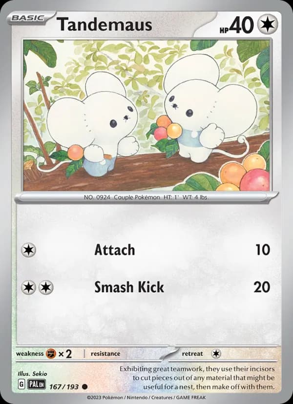 Tandemaus card in English